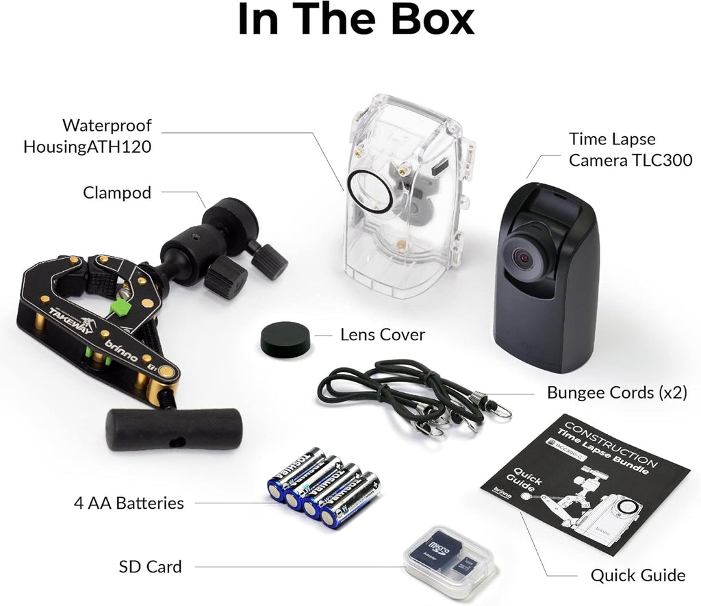 Brinno TLC300 Time Lapse Camera Bundle 1080P HDR 1-Pack