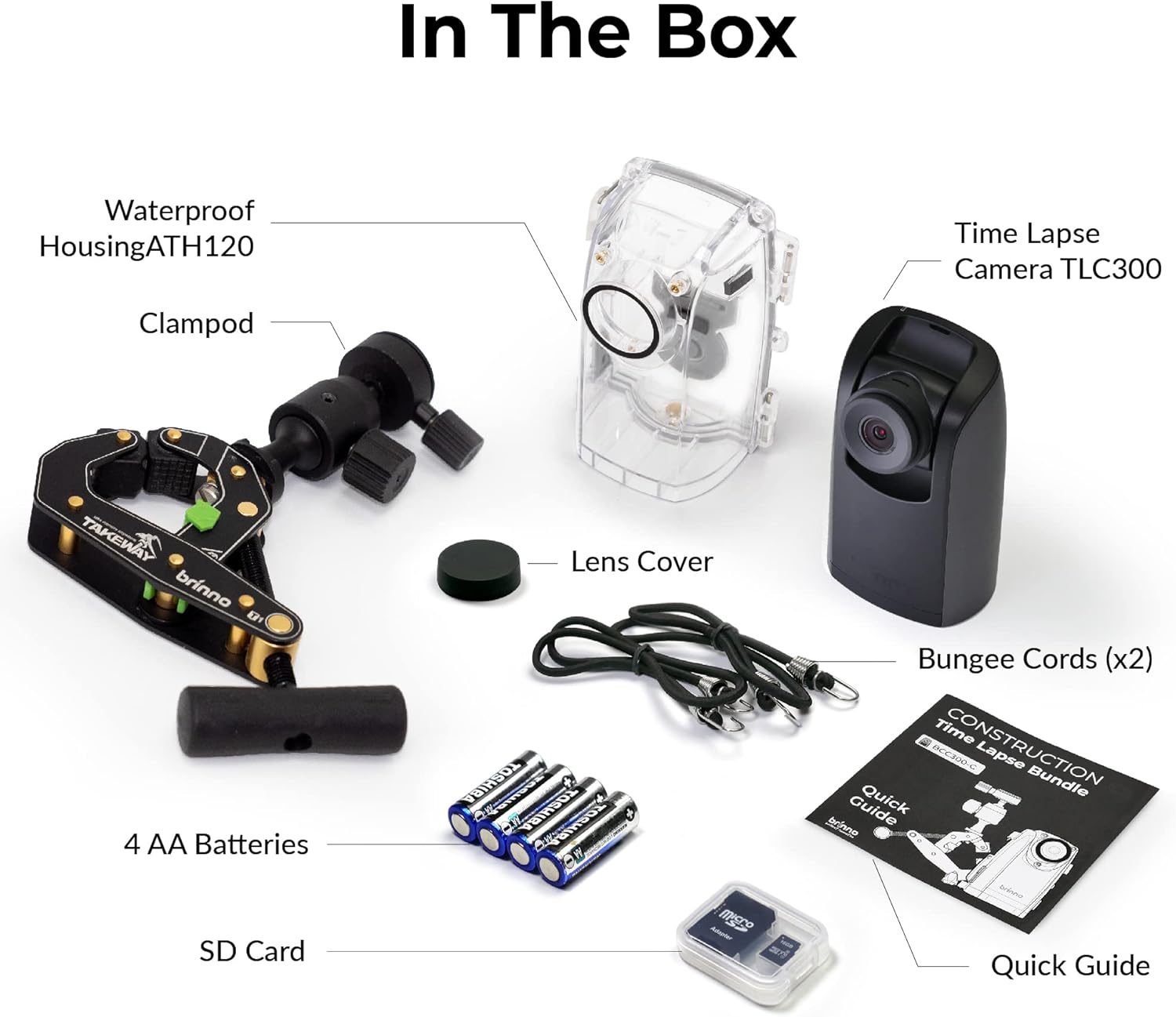 Brinno TLC300 Time Lapse Camera Bundle 1080P HDR 1-Pack
